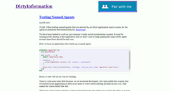 Desktop Screenshot of dirtyinformation.com