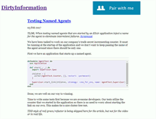 Tablet Screenshot of dirtyinformation.com